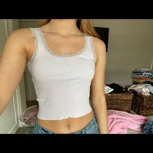 Brandy melville lavender crop top